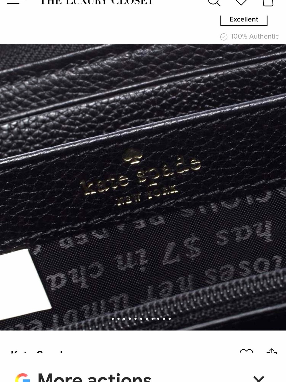 Kate Spade Julia Street red Plaid Nisha Wallet with storybook lining & leather - Picture 10 of 13